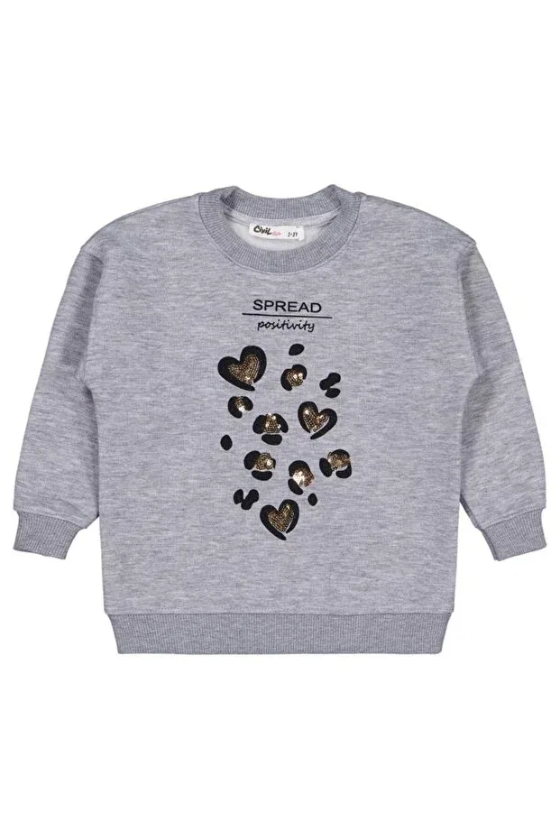 Детские свитшот для девочек с принтом Leopard printed Civil Girls, Grimelanj