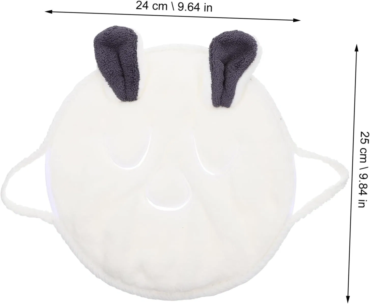 Полотенце для лица Fleece Face Towel, Healvian, 1 шт, 25x24.5x0.5 см, серый — фото 4