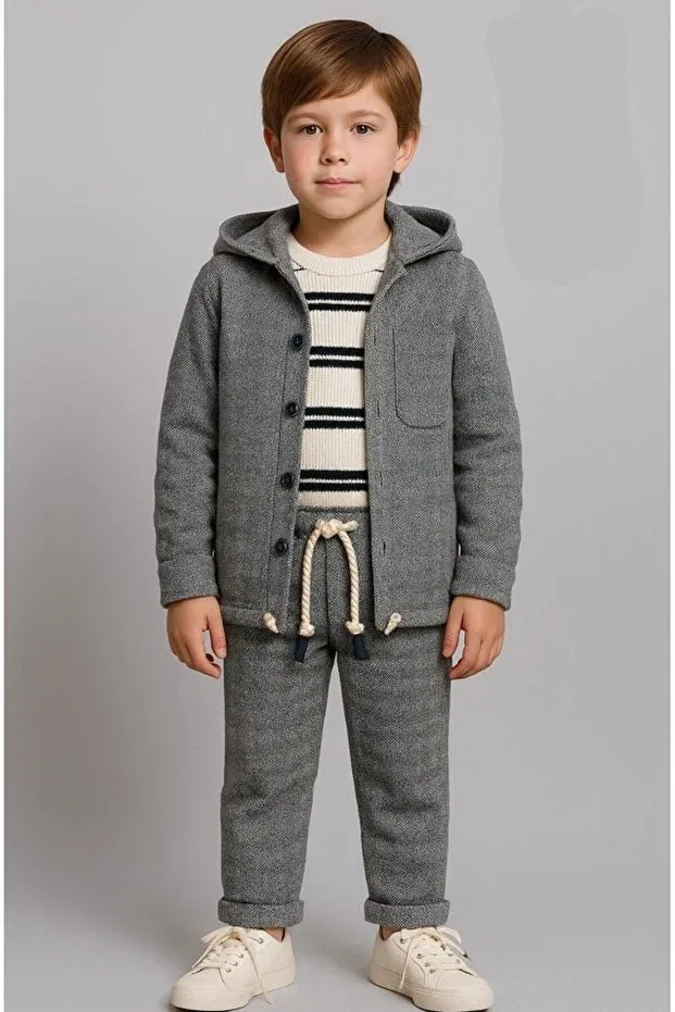 Детская куртка для девочек с капюшоном Nanica Kids, Navy Blue