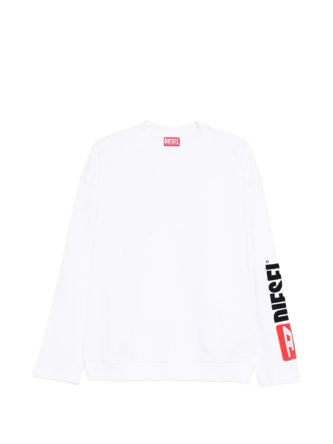 Diesel Свитшот белый с логотипом