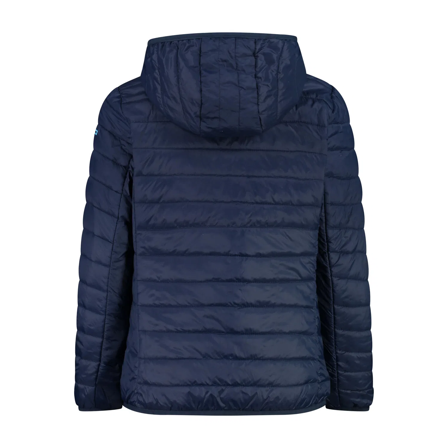 Детская куртка для девочек с цветными вставками Kid G Jacket Fix Hood Cmp, Konigsblau Pastellblau Mediterranes Blau — фото 4