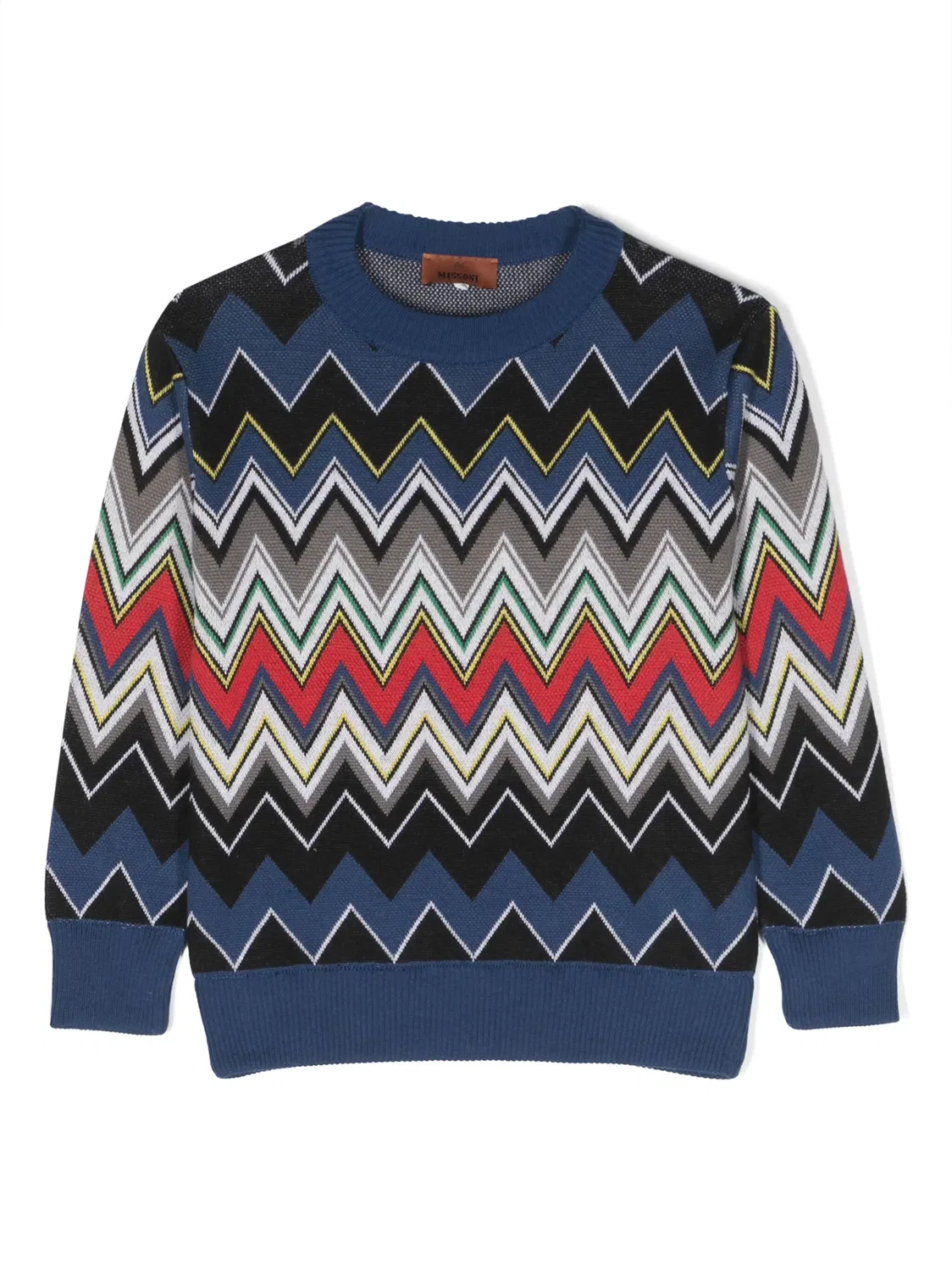 Джемпер с зигзагообразным плетением Missoni, синий