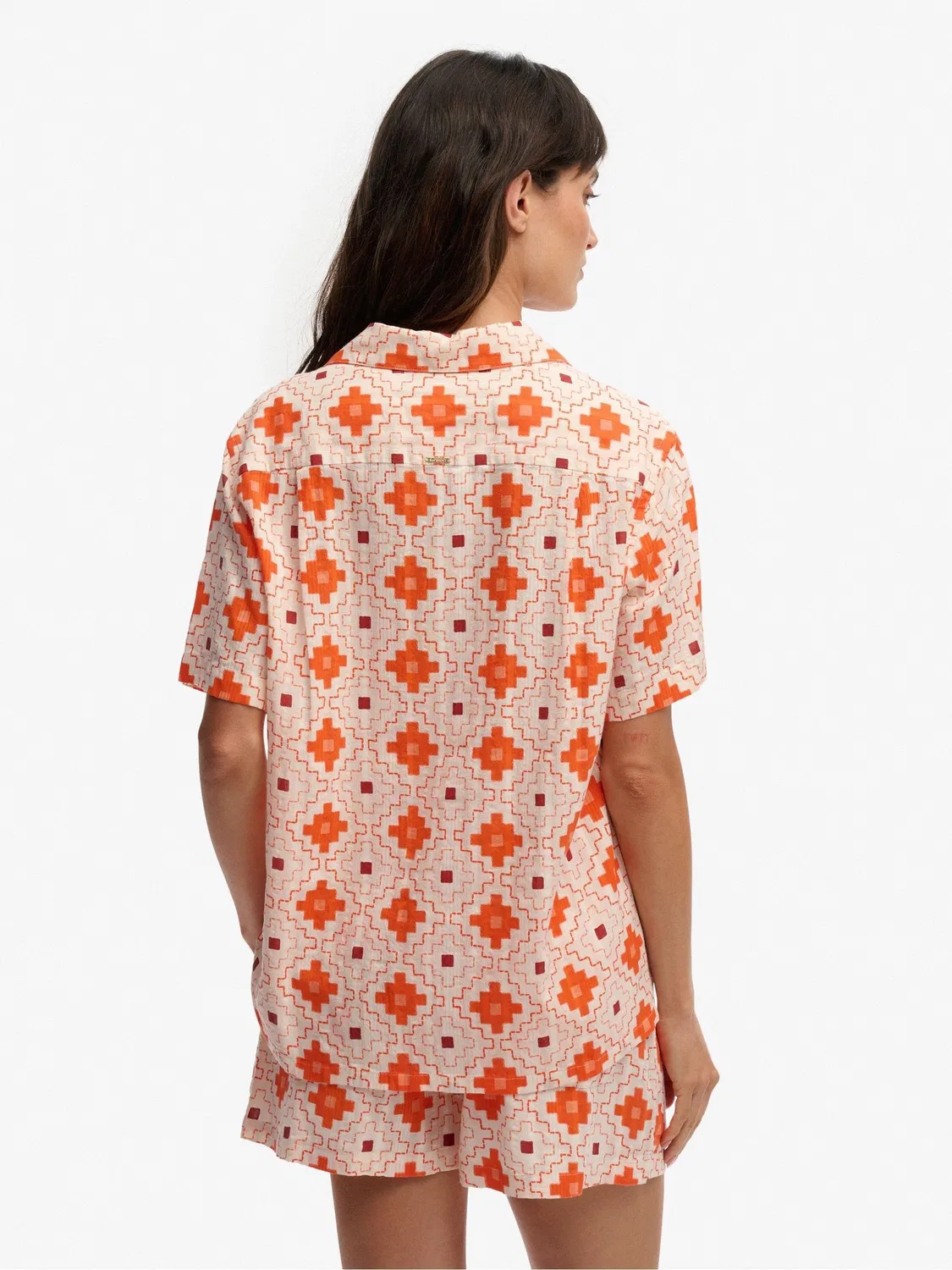 Рубашка с коротким рукавом Beach Printed Superdry, оранжевый — фото 2