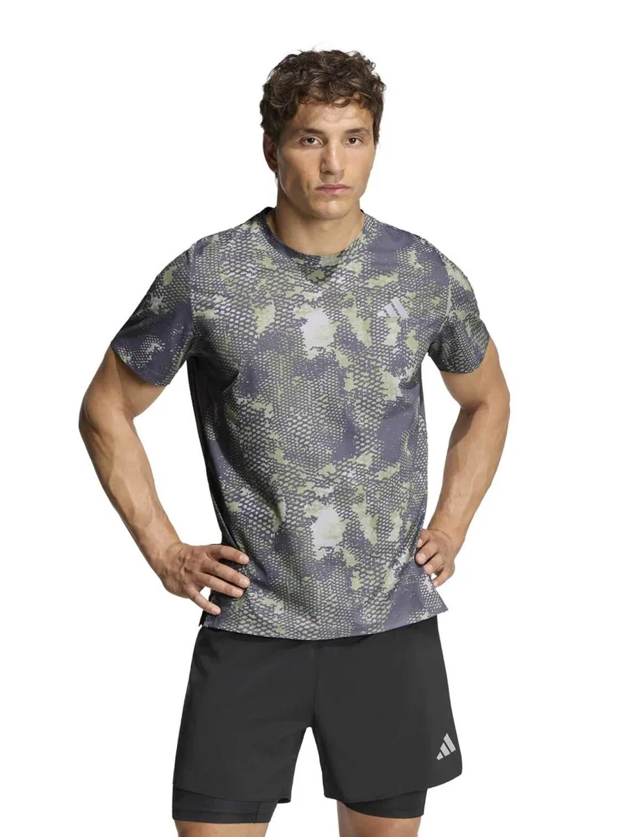 Спортивная футболка ADIDAS PERFORMANCE Performance Shirt в цветах «базальтово-серый» и «светло-серый» — фото 2