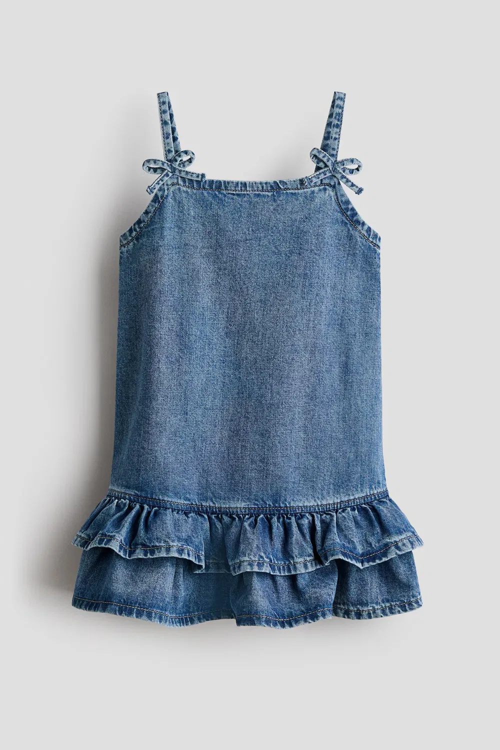 Джинсовое платье с декоративными бантами H&M, Denimblau