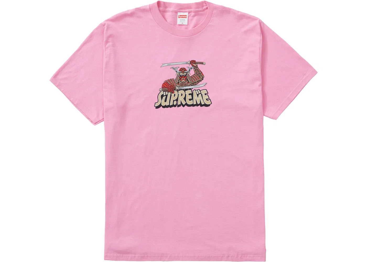 Мужская футболка с принтом Supreme Samurai Tee, Pink