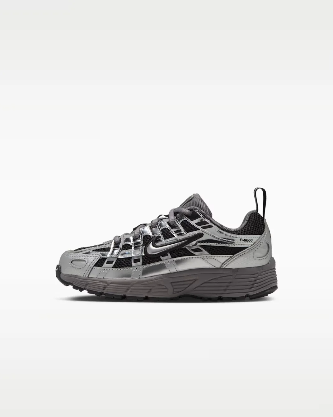 Кроссовки детские Nike P-6000, черный/серебристый