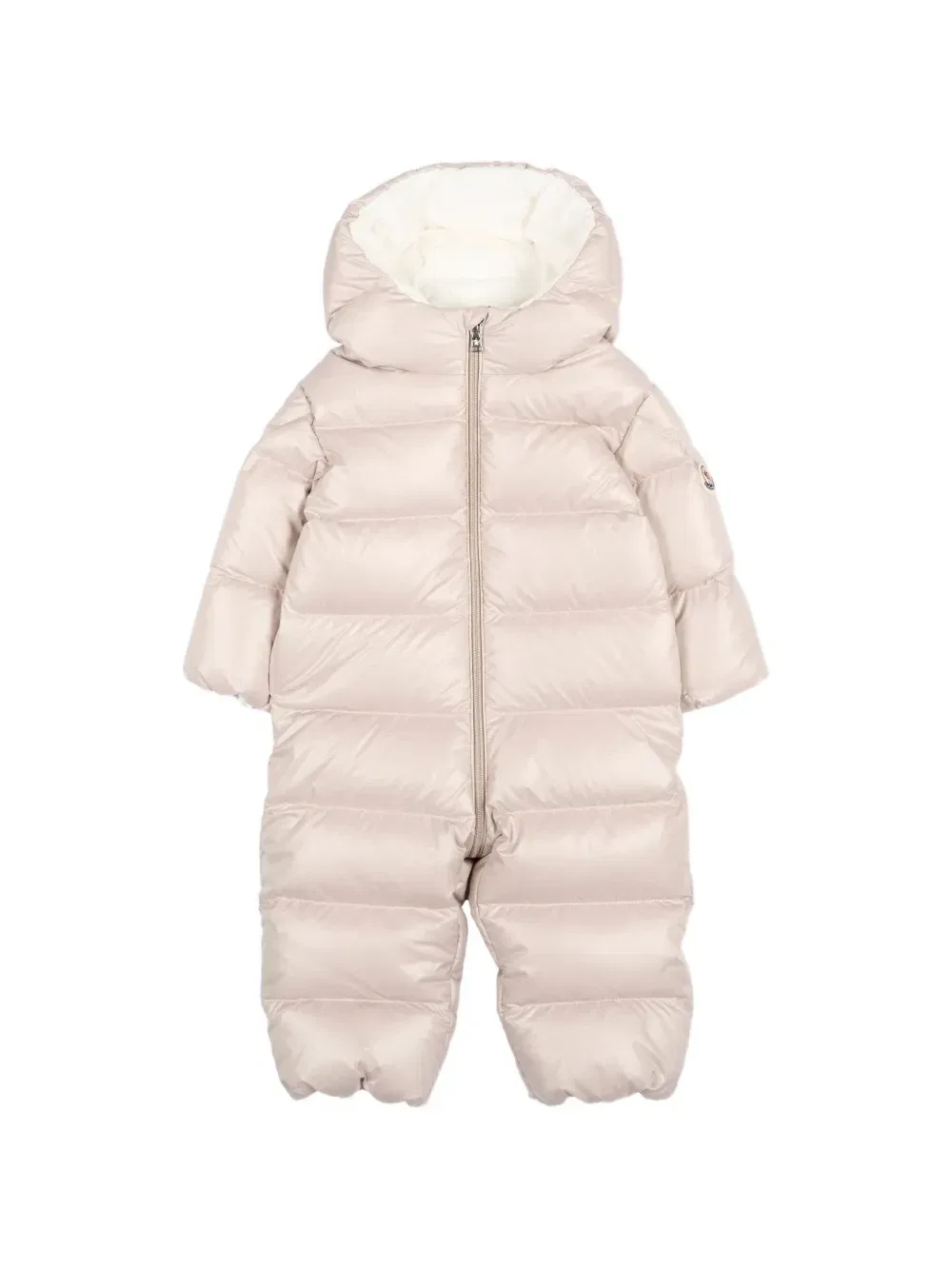 Стеганый комбинезон с капюшоном Deidre Moncler Enfant, бежевый