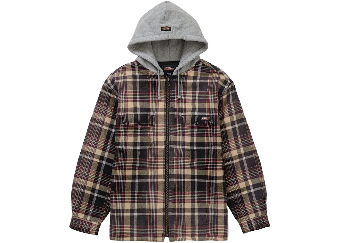 Мужская рубашка с капюшоном и принтом Supreme Dickies Shirt Supreme, Black