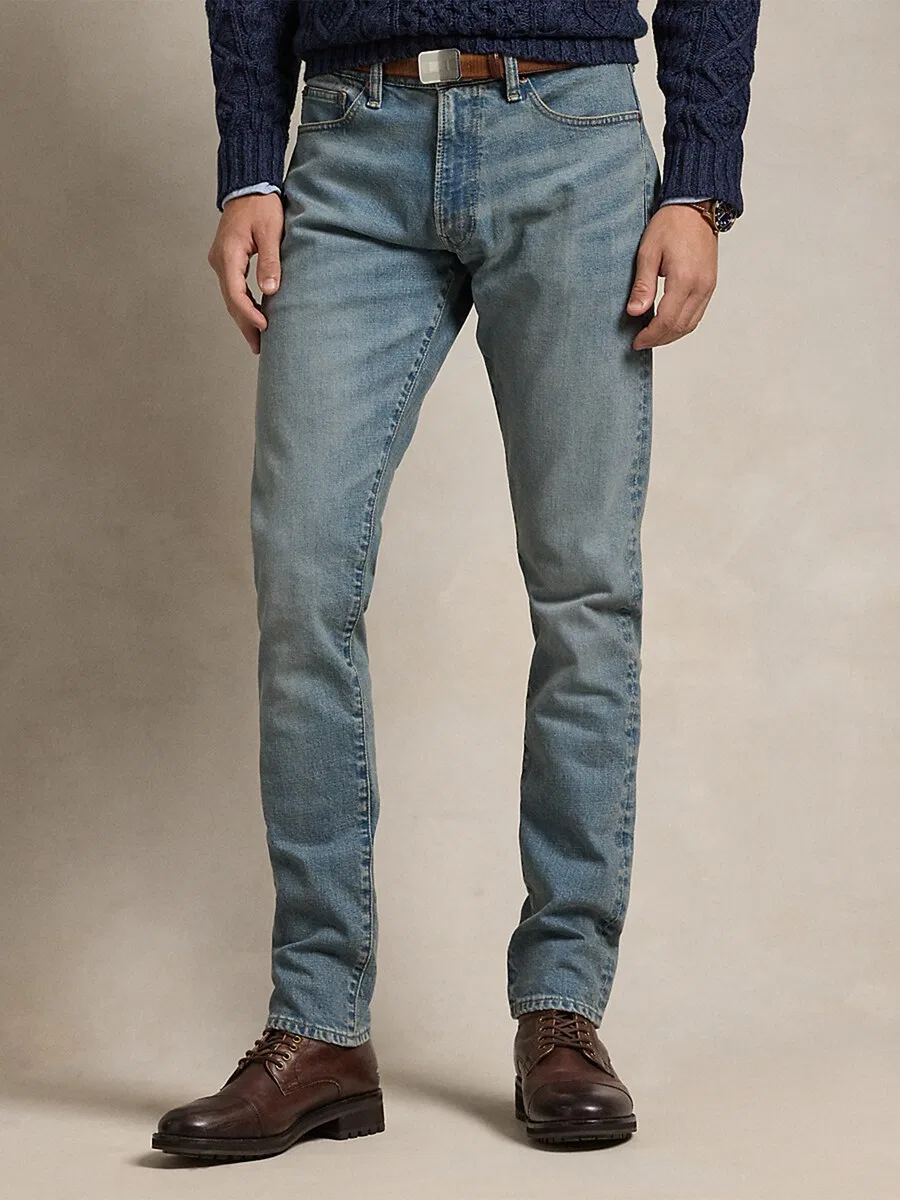 Джинсы Polo Ralph Lauren Slim fit 'Sullivan' из синей джинсовой ткани — фото 2