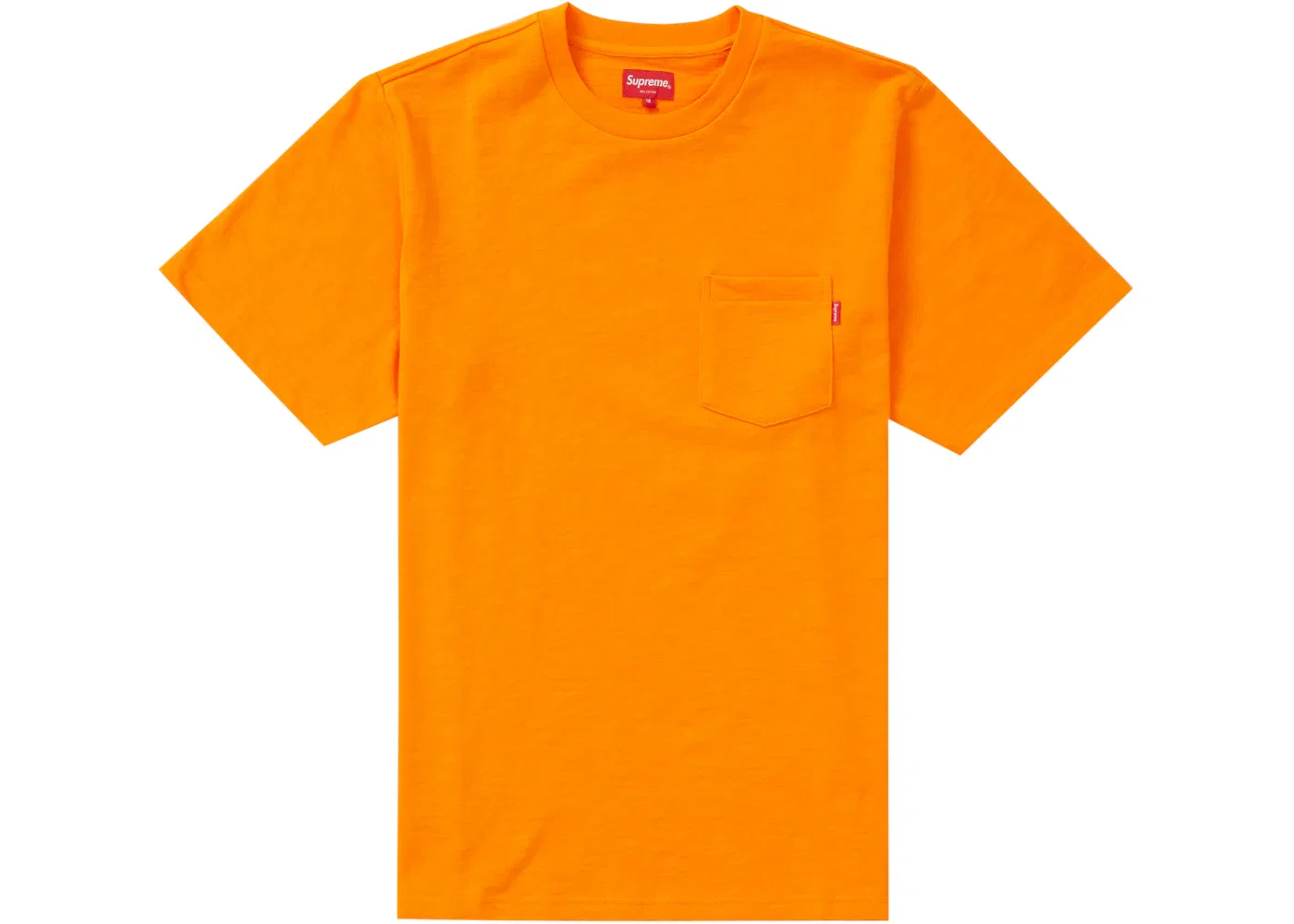 Мужская футболка с принтом Supreme S/S Pocket Tee, Orange