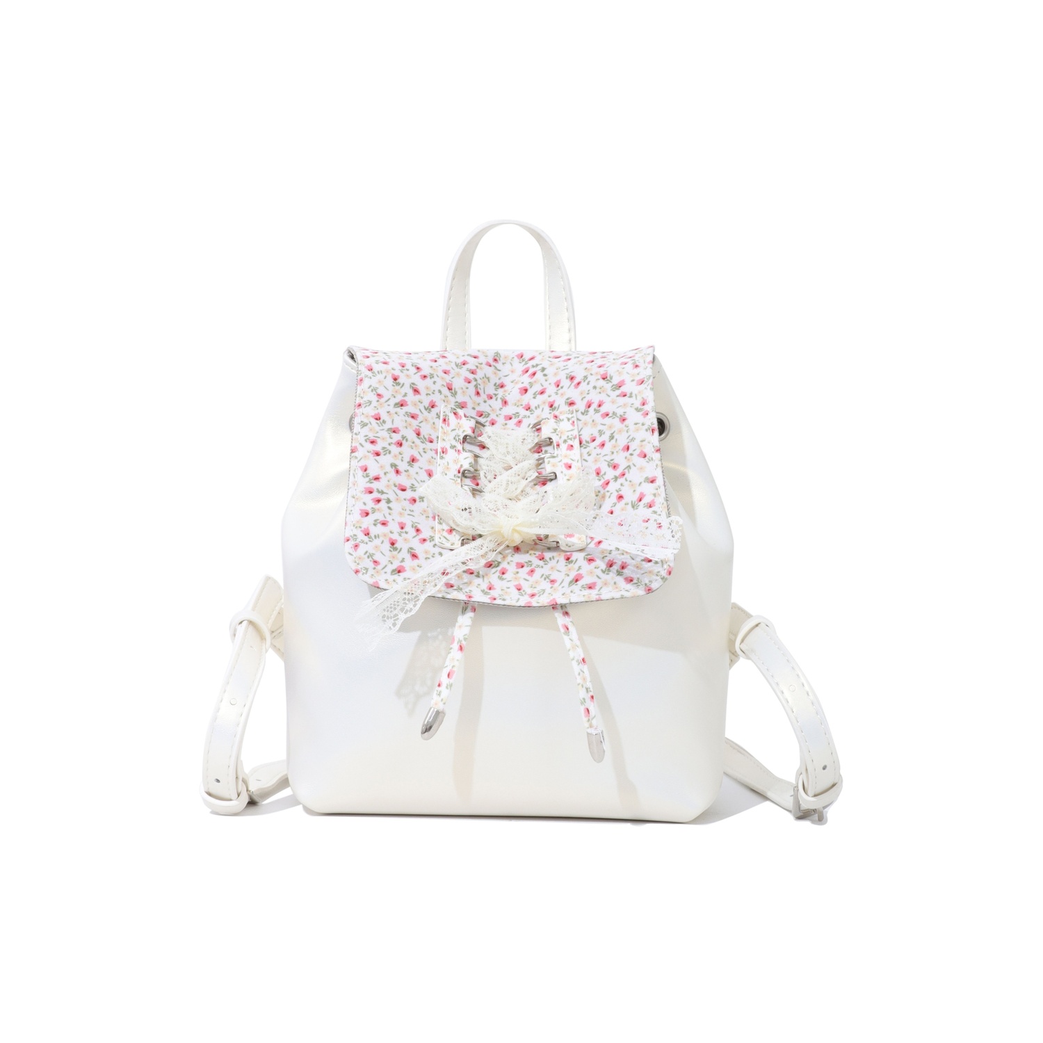 

Рюкзак OTA Backpacks, White & Pink Floral Lace