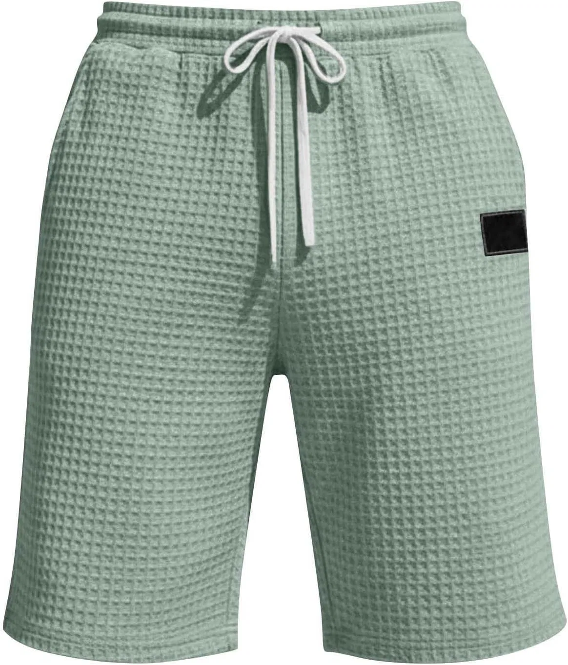 Мужские шорты вафельной вязки, Light Green — фото 4