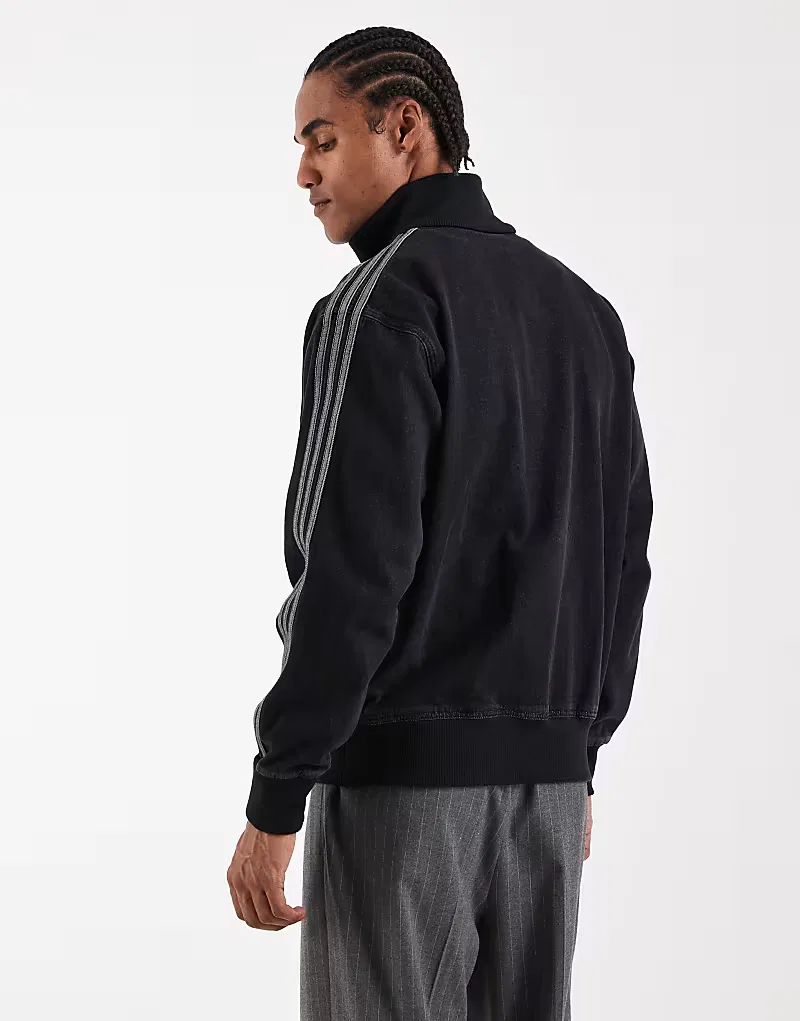 Куртка спортивная джинсовая Firebird Adidas Originals, черный — фото 3