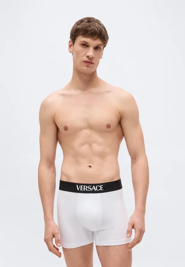 Комплект из 3 боксерских трусов Trunk Essential Logo Versace, белый — фото 4