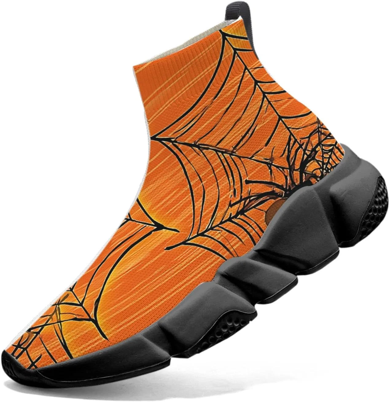 Детские дышащие слипоны с высоким верхом Halloween Knit Sock Sneakers Mahekot, Multicolor