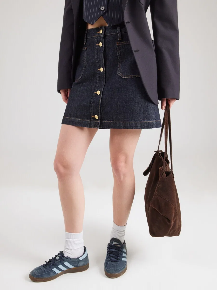 Юбка TOMMY HILFIGER темно-синего цвета — фото 3