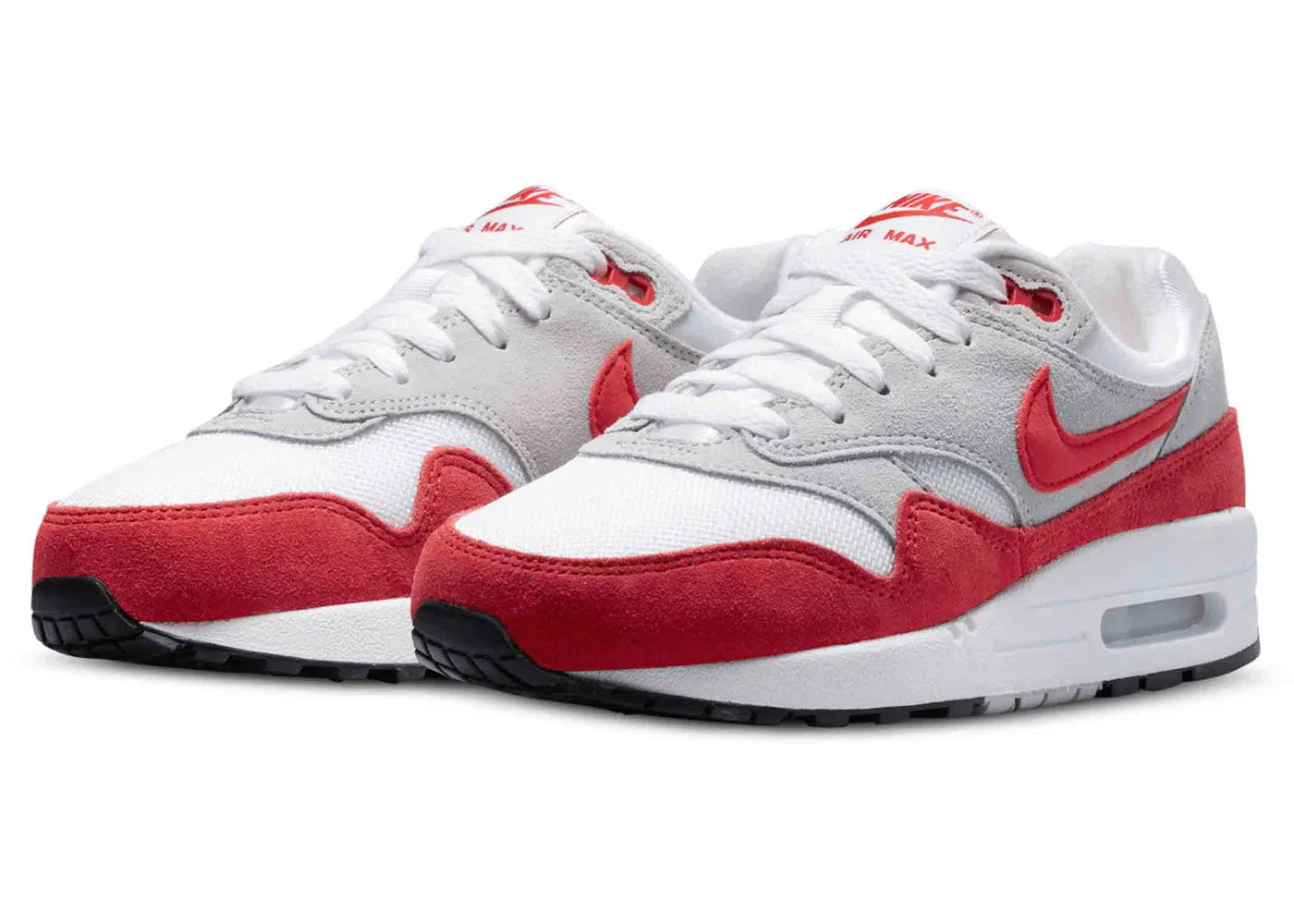Детские кроссовки Lifestyle Nike Air Max 1, White/Challenge Red-Neutral Grey-Black — фото 2