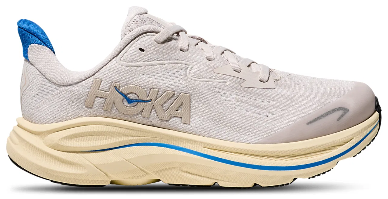 Кроссовки для девочек Clifton 10 HOKA, цвет Blue/Tan