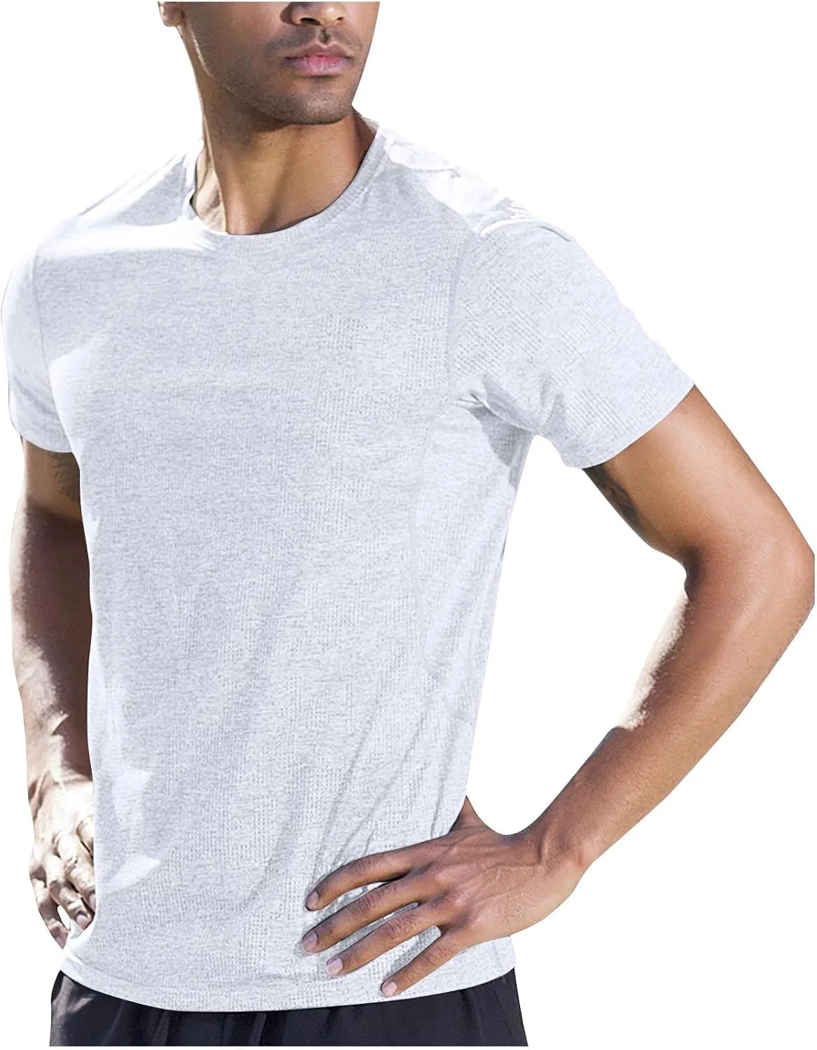 Мужская футболка с круглым вырезом Quick Dry, White