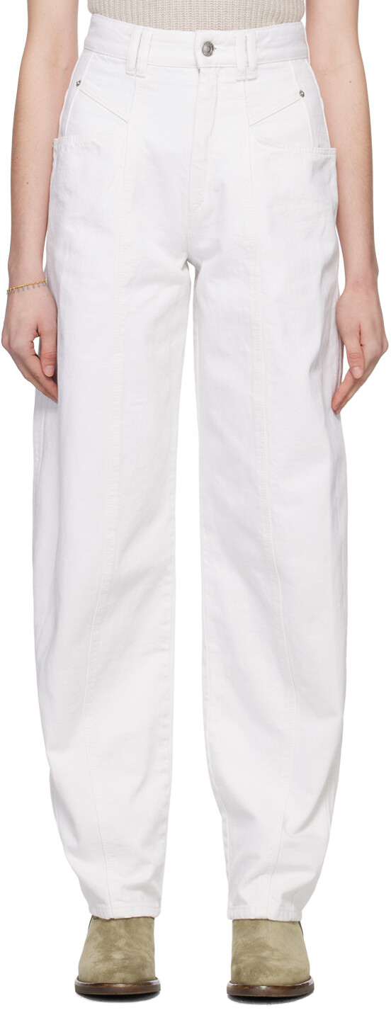 

Белые ветанские джинсы Isabel Marant