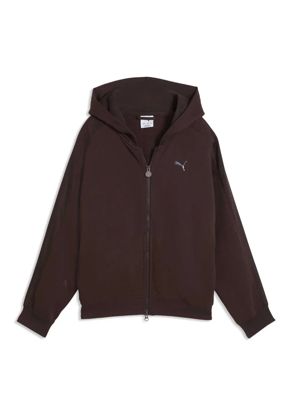 Куртка оверсайз T7 Midnight Shadow mit Reissverschluss - толстовка на молнии Puma, Chocolate Fondue — фото 4