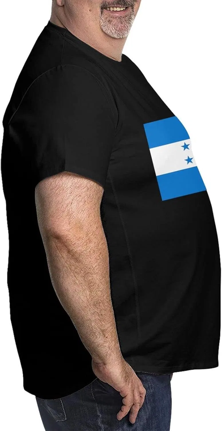 Женская футболка с коротким рукавом Graphic Tee, Half Honduras Half Dominican Republic Flag — фото 4