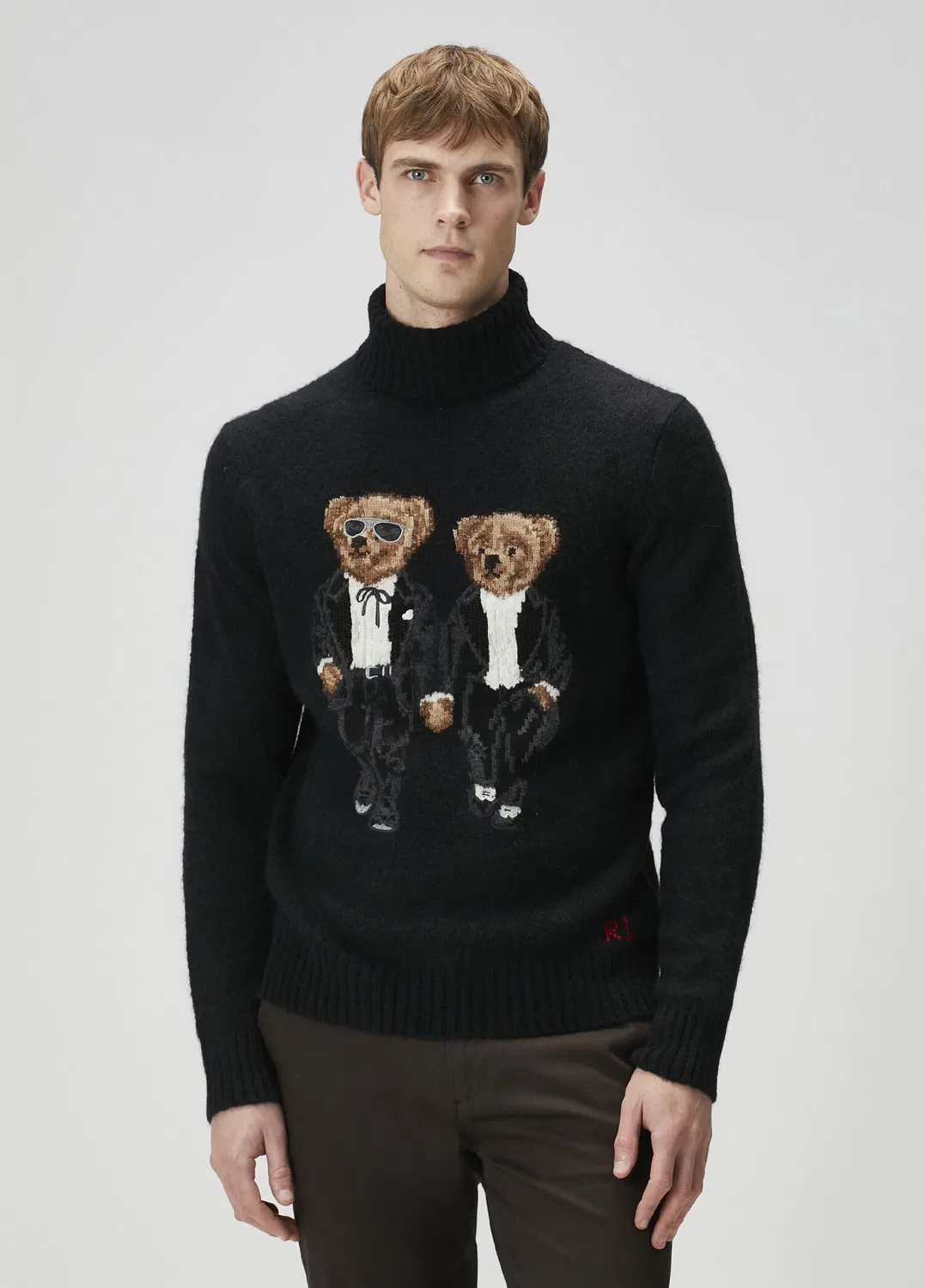 Свитер водолазка Polo Ralph Lauren, black — фото 2