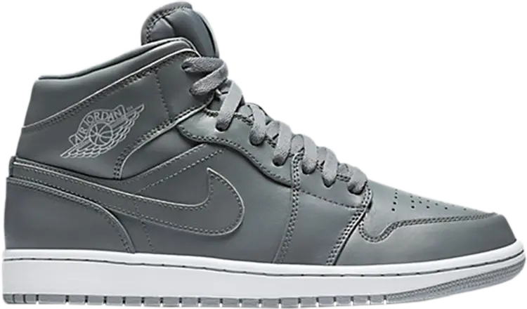 

Кроссовки Air Jordan 1 Mid Cool Grey, серый