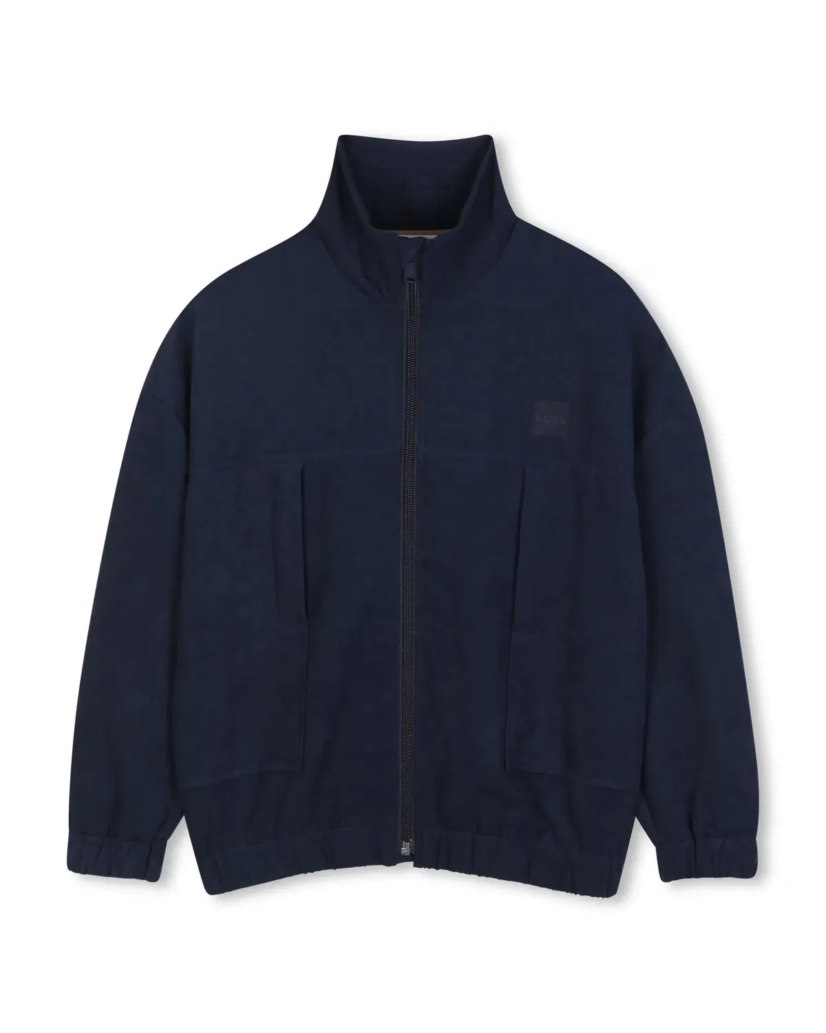 Детская куртка из полиэстера с принтом BOSS Kidswear, Azul Marino