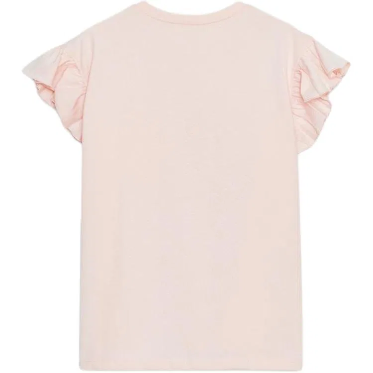 Женская футболка с круглым вырезом Pink ZARA, Pink — фото 3