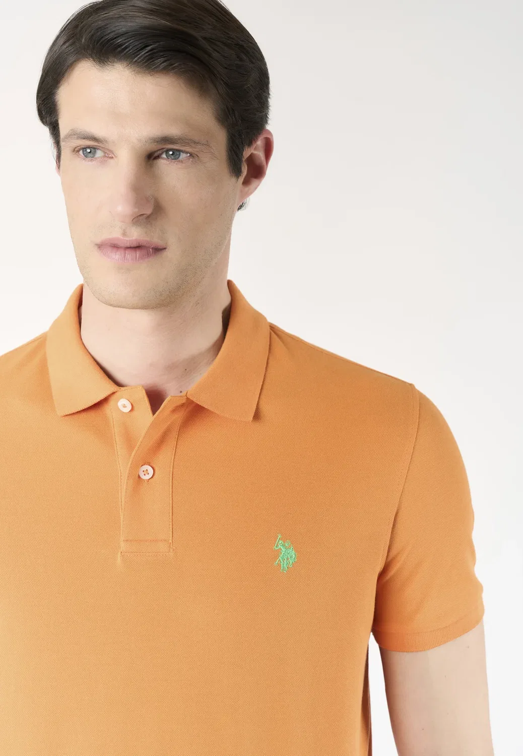 Рубашка поло U.S. Polo Assn., Arancio — фото 4