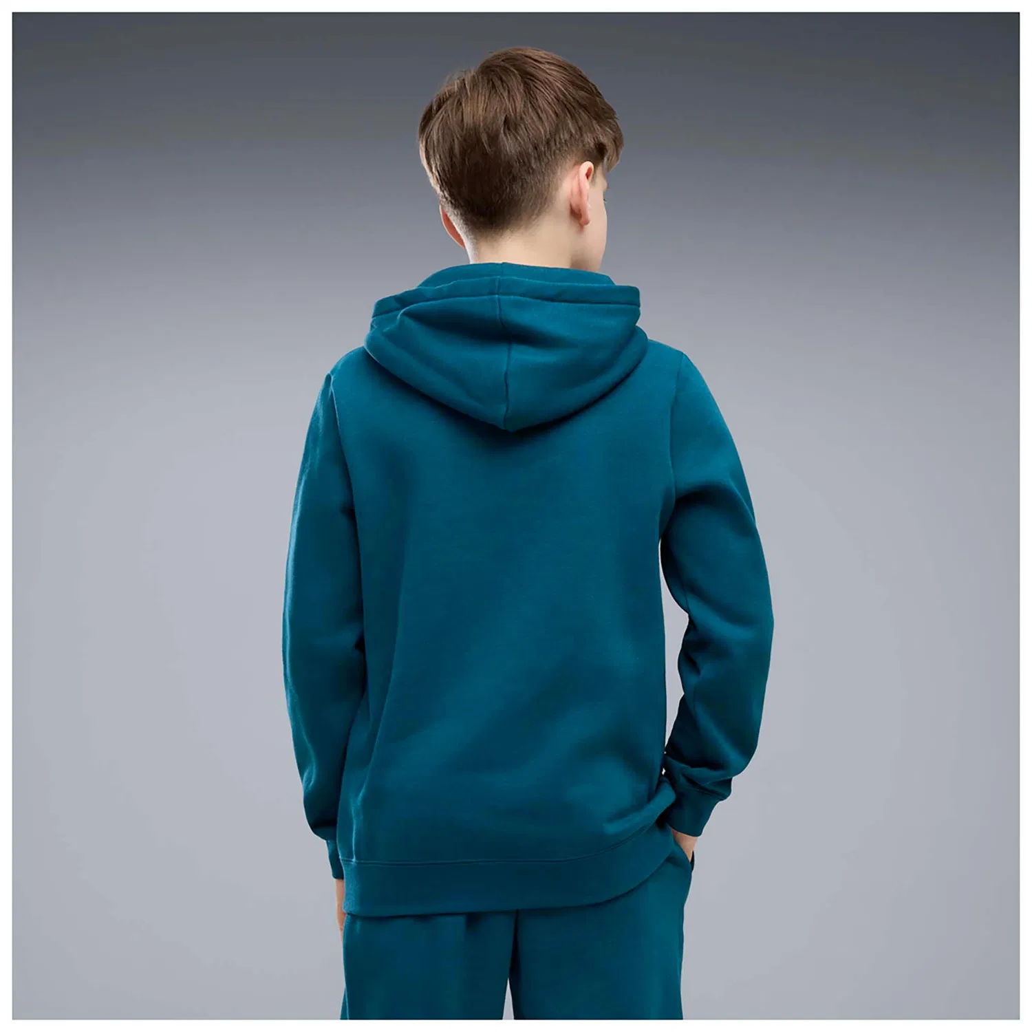 Детское худи с капюшоном Puma Ess 2 Color Small No. 1 Logo Hoodie Fl B, Ocean Tropic — фото 4