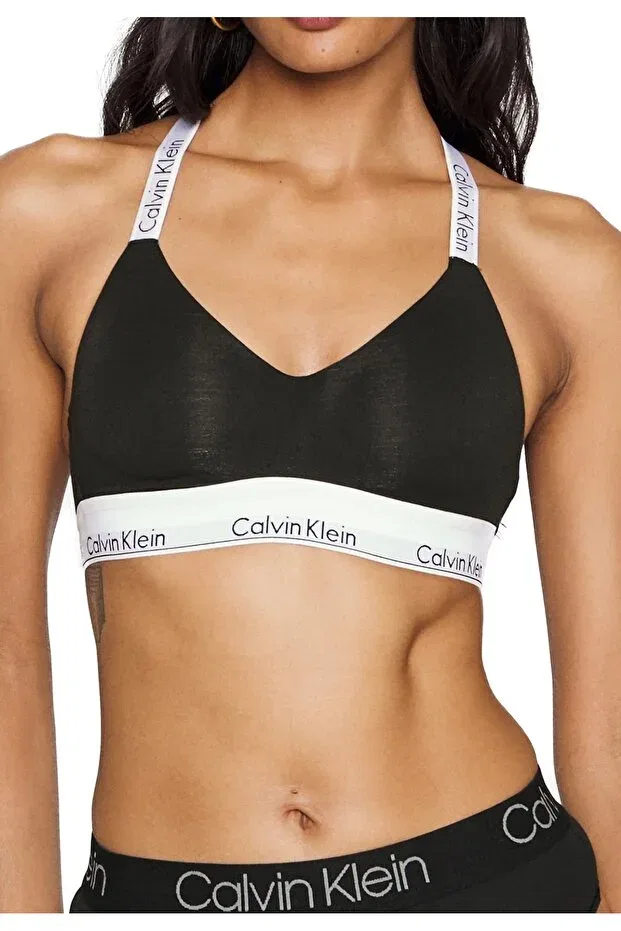 Женское спортивное бра с тонкими бретелями Calvin Klein, Black