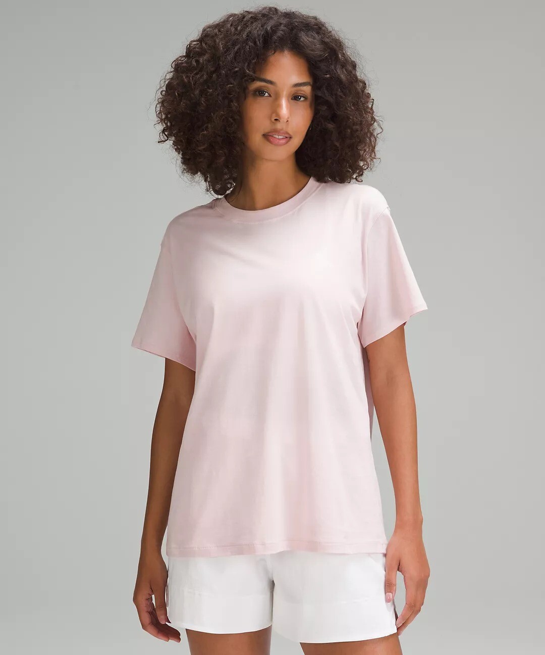 

Футболка Lululemon All Yours Cotton, светло-розовый