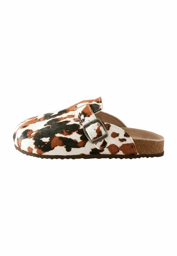 Мюли из замши, Animal Print, Next, cow print leather