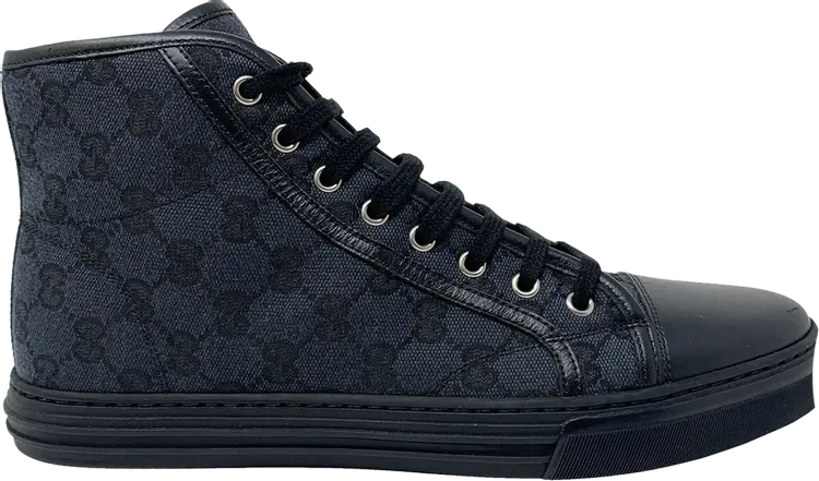 

Кроссовки Gucci GG High Logo Print, черный