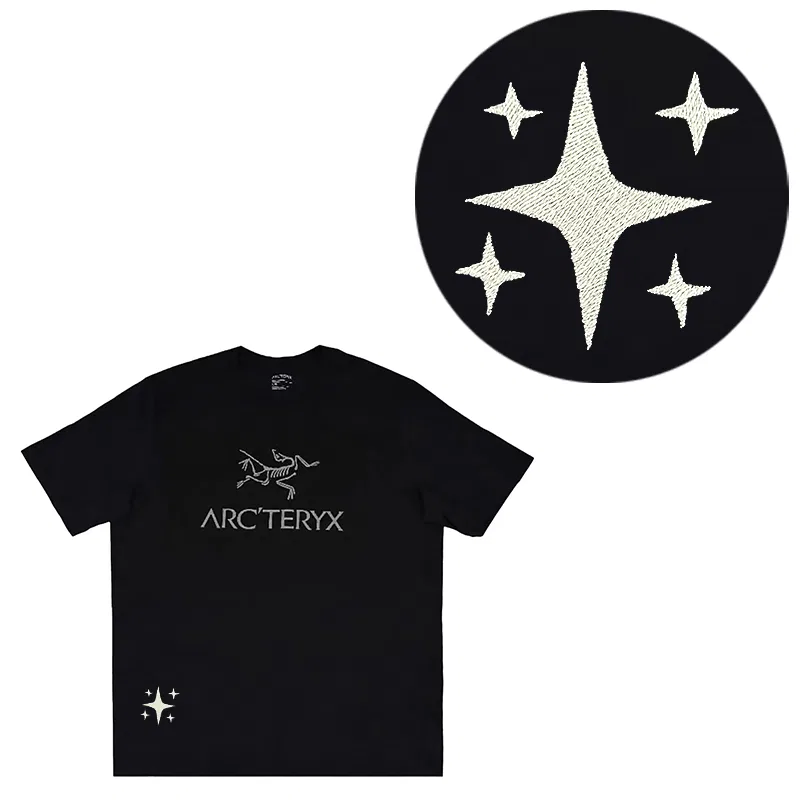 Футболка с принтом, Crew Neck, KRAGG, Arcteryx, Black — фото 3