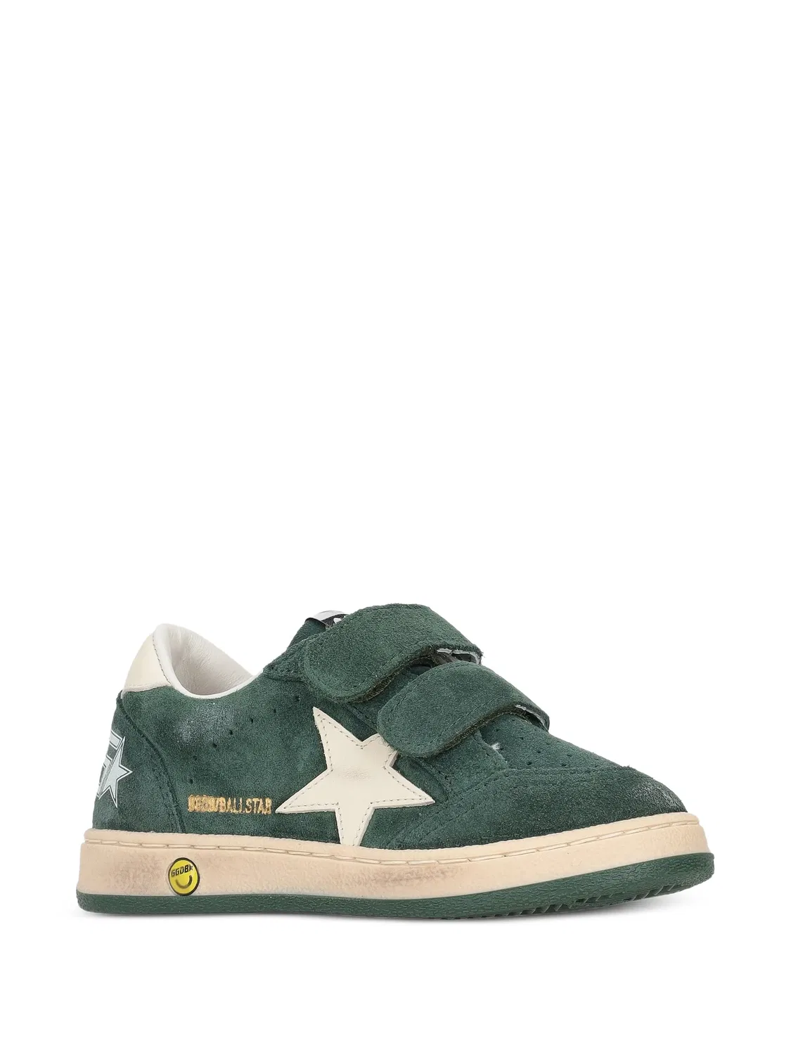 Кеды Ball Star зеленые замшевые Golden Goose, зеленый