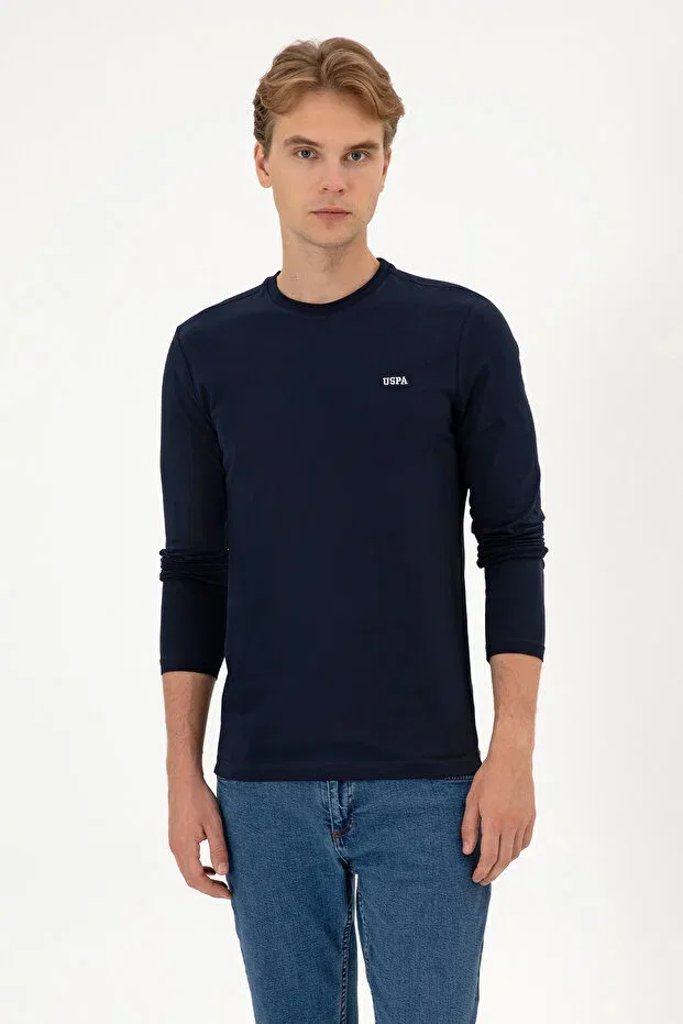 Мужские свитшот с длинным рукавом U.S. Polo Assn., Navy Blue