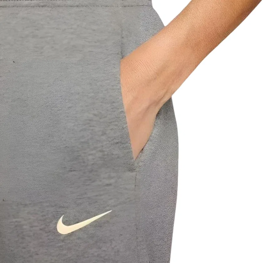 Женские брюки Sportswear Phoenix Fleece Wide Leg Pants Asia Sizing 'Dark Heather Grey Sail' Nike, Dark Heather Grey/Sail — фото 3