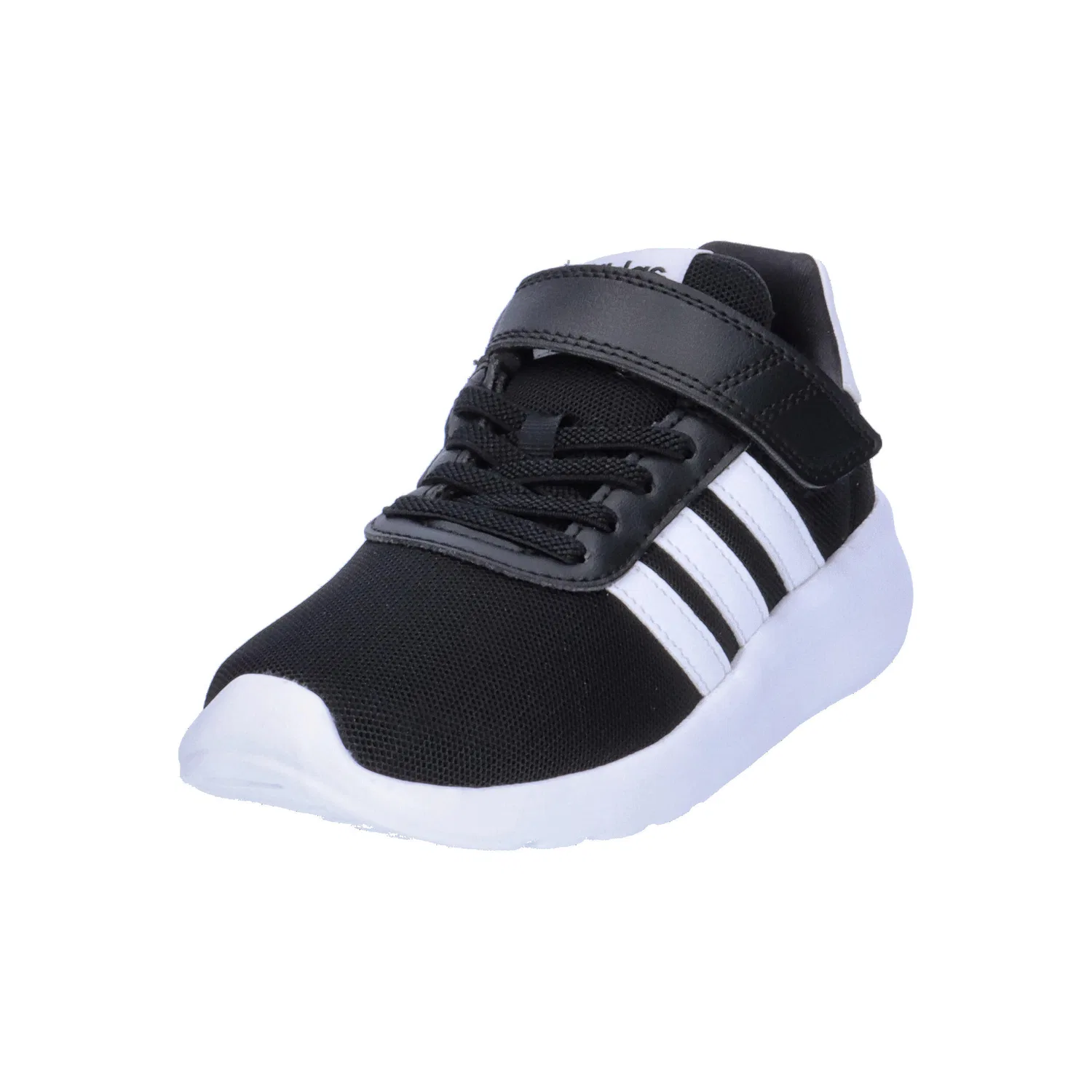 Детские кроссовки с дышащим верхом LITE RACER 3.0 EL K Adidas, Schwarz Weiss — фото 4