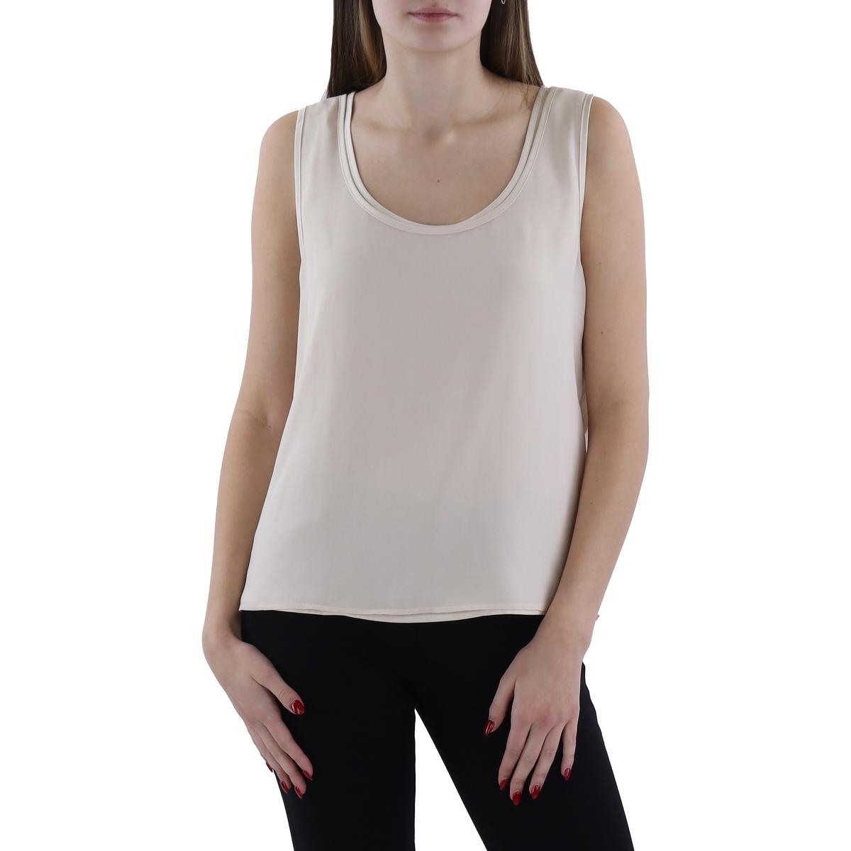 

Женская прозрачная майка без рукавов DKNY, цвет parchment