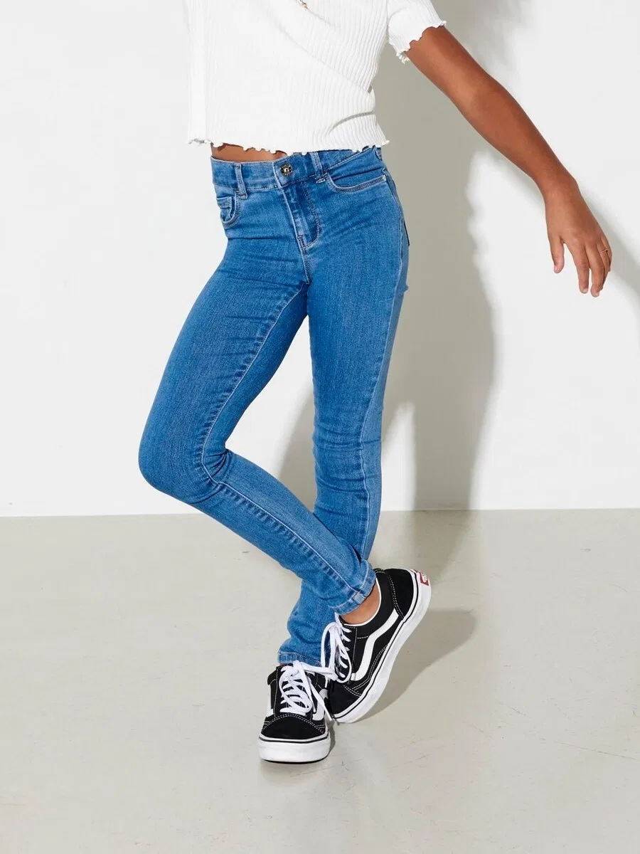 Джинсы ONLY GIRLS Slim fit 'Rain' синего цвета — фото 3