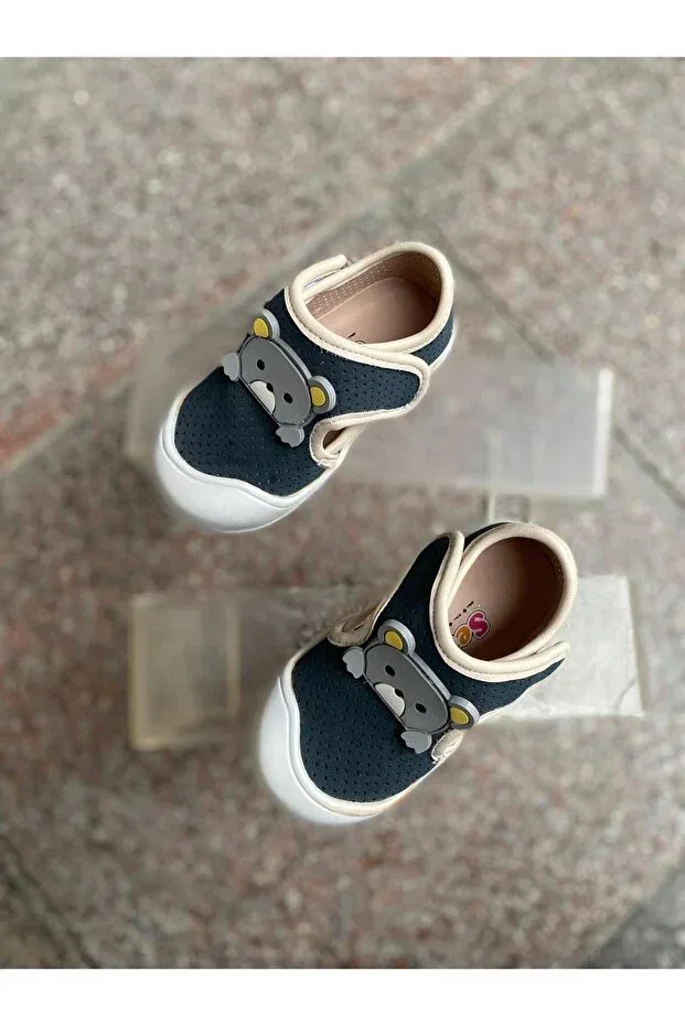 Детские туфли для девочек с липучкой Metin Ayakkabı, Navy Blue — фото 4