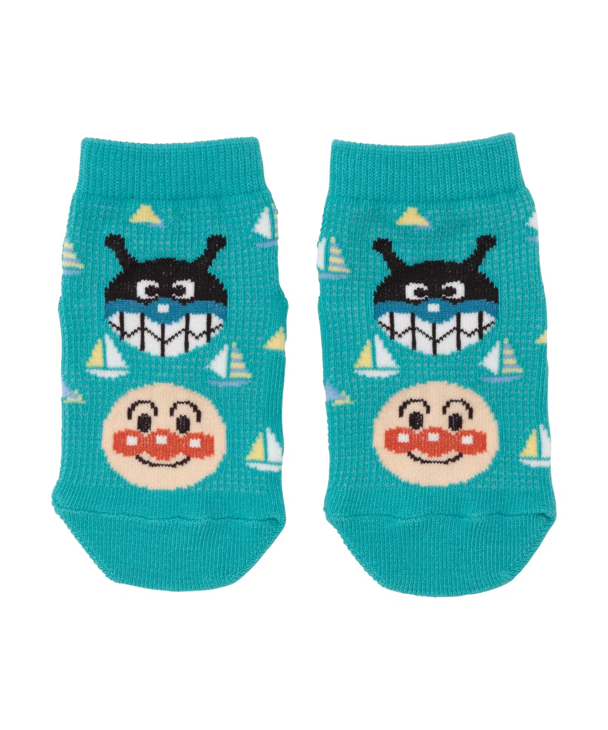 Детские носки-сетка с принтом "Йот" ANPANMAN KIDS COLLECTION, Изумрудный
