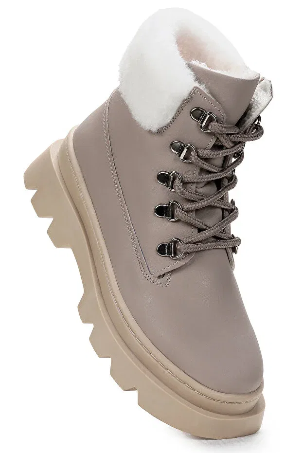 Детские ботинки для девочек на плоском ходу Edu daily zippered girls' boat shoes Kiko Kids, Dark Gray