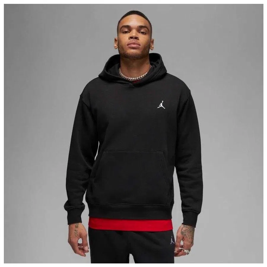 Свитшот мужской с капюшоном и флисовой подкладкой MJ Fleece Pullover Nike, Черный