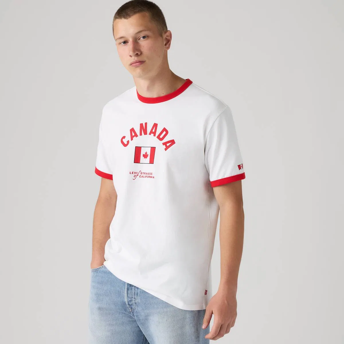 Канадская футболка с контрастной отделкой Levi's, Canada - Multi-Color