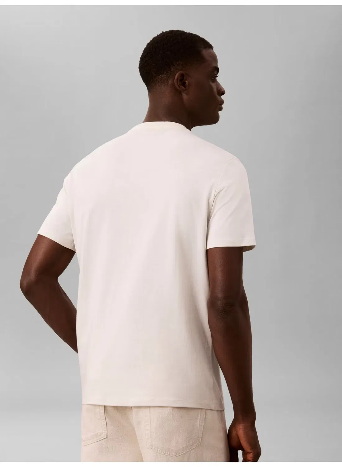 Футболка с принтом Graphic logo Calvin Klein, белый — фото 2